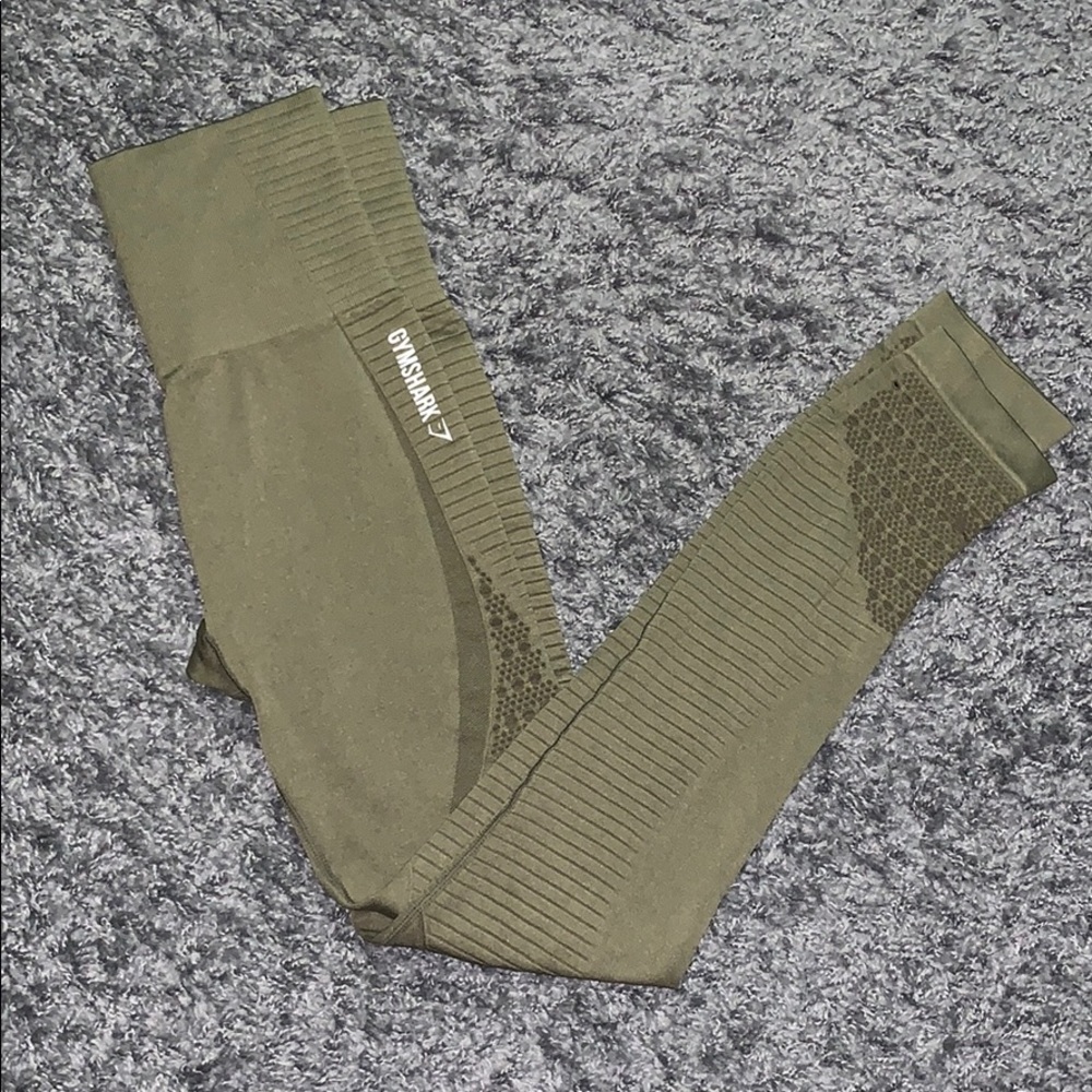 army green/ khaki energy seamless leggings